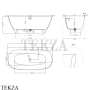 SALINI SOFIA Ванна пристенная 160х80 из композита S-Sense 102517G, белый глянец