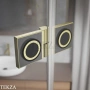 Radaway Essenza 8 SL PND II Шторка на ванну распашная с неподвижным сегментом 120 см, открывание налево, 10500120-99-01L, брашированное золото