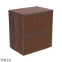 Flaminia Cubika модуль хранения напольный 70×50×78,5 см, 2 ящика, орех Noce Greca