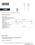 Gessi Perle Смеситель для биде без донного клапана 74068-726, бронза Brushed