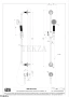 Gessi VENTI20 Штанга в комплекте с душевой лейкой, шланг, вывод 65142-791, Deep Bronze Br. PVD