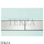 TECE Square Панель смыва для унитаза 9240804, стекло зеленое, клавиши нержавеющая сталь