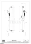 Gessi VENTI20 Штанга в комплекте с душевой лейкой, шланг 65144-791, Deep Bronze Br. PVD