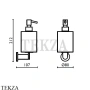 Bagno & Associati Carmen Дозатор настенный, керамика белая CR 128 51, хром глянец