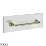 Gessi VENTI20 Полотенцедержатель для крепления на стекло, 30 см 65511-727, Brushed Brass PVD