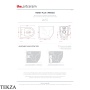 ArtCeram Monet Plus унитаз приставной высокий чаша без ободка The.Rimless слив в пол/стену MNV003 05 00, белый матовый