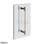Gessi Pelle Tresse Полотенцедержатель для крепления на стекло, 45 см 78732-433, Crème/ Nickel PVD