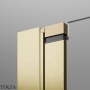 Radaway Nes PND I Шторка на ванну двустворчатая 140 см, левая L, 10010140-99-01L, брашированное золото
