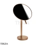 Gessi Pelle Tresse Зеркало косметическое поворотное х2, без подсветки 74573-708, Copper Brushed PVD