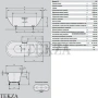 Kaldewei Classic Duo Oval 111 Ванна овальная встраиваемая, сталь-эмаль, +easy-clean, белый глянец