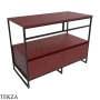 Flaminia Denver консоль напольная 103,5×51×76,5 см, с двумя ящиками и столешницей, бордовый Bordeaux матовый
