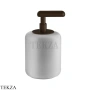 Gessi Goccia Дозатор для жидкого мыла, белая керамика 38037-845, Dark Bronze
