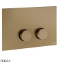 Gessi Incastri Клавиша смыва для инсталляции Geberit omega 12 75615-791, бронза Deep