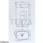 NT Bathroom NT701 Раковина напольная слив в стену, из литого камня Solid Surface, белый матовый
