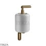 Gessi Goccia Дозатор для жидкого мыла, белая керамика 38013-791, Deep Bronze Br. PVD