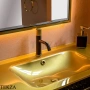 ARMADI ART MONACO Тумба под раковину 80 см 866-080-BG, BLACK (чёрный глянец), золото