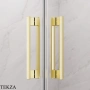 Radaway Idea 8 DWD Душевая дверь 47 см, 10380470-98-01, брашированное светлое золото