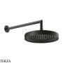 Gessi Inverso Diamantato Верхняя лейка с кронштейном D25,0 см 63645-707, Black Metal Brushed PVD