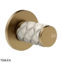 Gessi Pelle Tresse Смеситель-рычаг управления, внешняя часть 78209-448, Crème/ Deep Bronze Br. PVD
