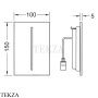 TECE TECEfilo Urinal Лицевая панель, пластик 9242067, хром глянец