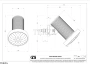 Gessi 316 SPOTWATER MECCANICA Душевая головка настенная, 3 функции 57253-761, Coffee Bronze Brushed PVD