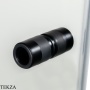 Radaway Nes 8 KDJ-B Душевая дверь 90 см, правая R часть уголка, 10075090-54-01R, черный матовый