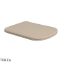 Flaminia Play сиденье с крышкой Slim с микролифтом 36×44,5×4,2 см, бежевый Argilla матовый