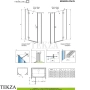 Radaway Essenza DWJS Комплект неподвижных стенок душевой двери, 1384090-01-01, хром глянец