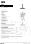 Gessi Incastri Верхняя лейка D25 с потолочным кронштейном 63050-031, хром глянец