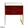 ARMADI ART MONACO Тумба под раковину 80 см 866-080-RG, BORDEAUX (бордо), золото
