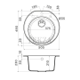 Omoikiri Miya 50-R Кухонная мойка Tetogranit круглая 4993510 эверест