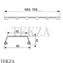 TECEdrainline steel II 100 Панель из нержавеющей стали 601082, сталь полированная