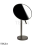 Gessi Pelle Tresse Зеркало косметическое поворотное х2, без подсветки 74573-707, Black Metal Brushed PVD