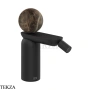 Gessi Perle Смеситель для биде с донным клапаном 74167-299, черный матовый