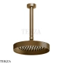 Gessi Inverso Diamantato Верхняя лейка с потолочным кронштейном 63452-791, Deep Bronze Brushed PVD