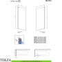 Radaway Nes PNJ Frame Шторка на ванну одностворчатая 90 см, правая R, 10011090-54-56R, черный матовый