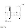 Gessi 316 SHOWER Душевая лейка с защитой от известкового налёта 54054-239, Steel Brushed