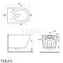 TECEspring R Унитаз подвесной без ободка, Tornado S710002, белый глянец