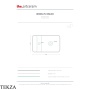 ArtCeram Brooklyn раковина подвесная и накладная The.Saniglaze с боковым сухим отсеком BNL003 70 34, Zephyr глянец