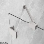 Radaway Essenza Pro PND II Шторка на ванну двустворчатая с одной подвижной створкой 130 см, открывание налево, 10102130-91-01L, брашированный никель