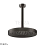 Gessi Incastri RIGATO Верхняя лейка D25 с потолочным кронштейном под размер 63753-707, black хром Brush