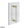 Gessi Pelle Tresse Полотенцедержатель для крепления на стекло, 30 см 78731-435, Crème/ Brass Br. PVD