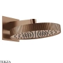 Gessi Incastri Верхняя лейка D30 с кронштейном из стены 75149-708, медь Brushed