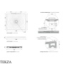 Flaminia Water Drop душевой поддон 100×80×5,5 см, белый глянец