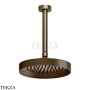 Gessi Inverso Diamantato Верхняя лейка с потолочным кронштейном 63452-761, Coffee Bronze Brushed PVD