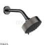 Gessi INGRANAGGIO Верхняя лейка D12,9 с кронштейном из стены, 63556-706, Black Metal PVD