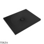 Flaminia Water Drop душевой поддон 90×72×5,5 см, чёрный Carbone матовый