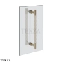 Gessi Pelle Tresse Полотенцедержатель для крепления на стекло, 45 см 78732-432, Crème/ Finox Br. Nickel