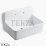 Kohler Gilford Мойка кухонная 76 с фартуком, два отверстия K-12787-0, белый глянец
