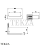 Gessi Rettangolo Держатель туалетной бумаги без крышки 20855-031, хром глянец